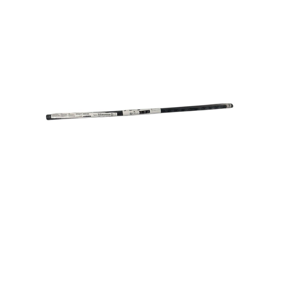 Brand New IKEA RACKA Black Curtain Rod 28-47" (70-120cm)- Fast Shipping